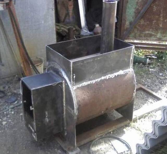 Печка для бани своими руками из металла