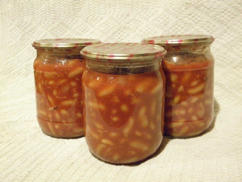 Фасоль в томатном соусе на зиму