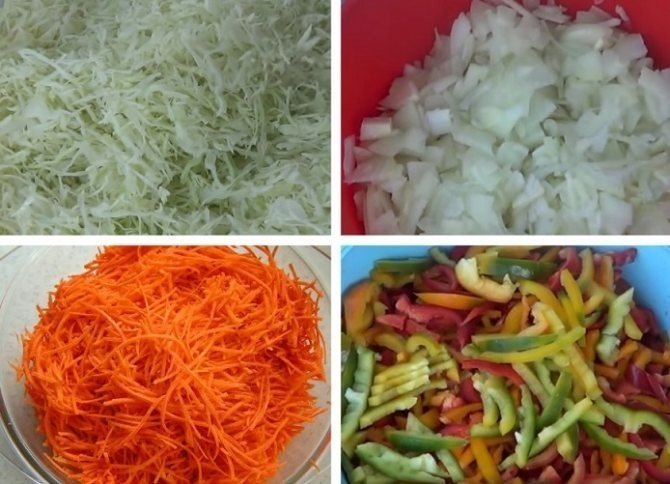 Салат из капусты и моркови