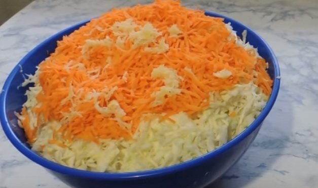 Салат с репой и морковью