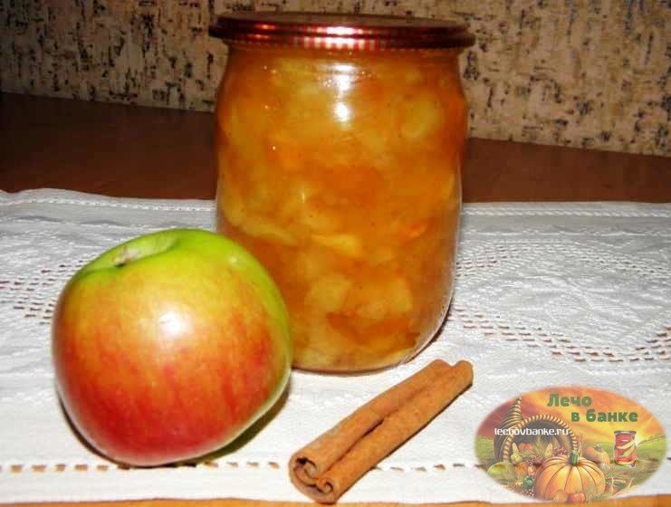 Варенье из яблок на зиму пятиминутка